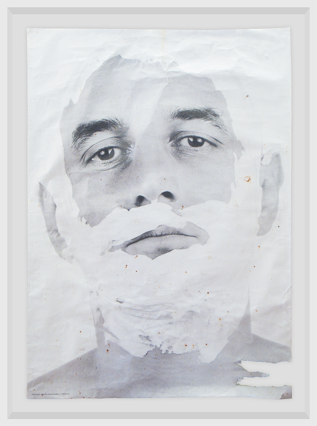 SA13BGB02 — Manifesti decollati. Faesite nobilitata bianco. Corian betacryl 12 mm