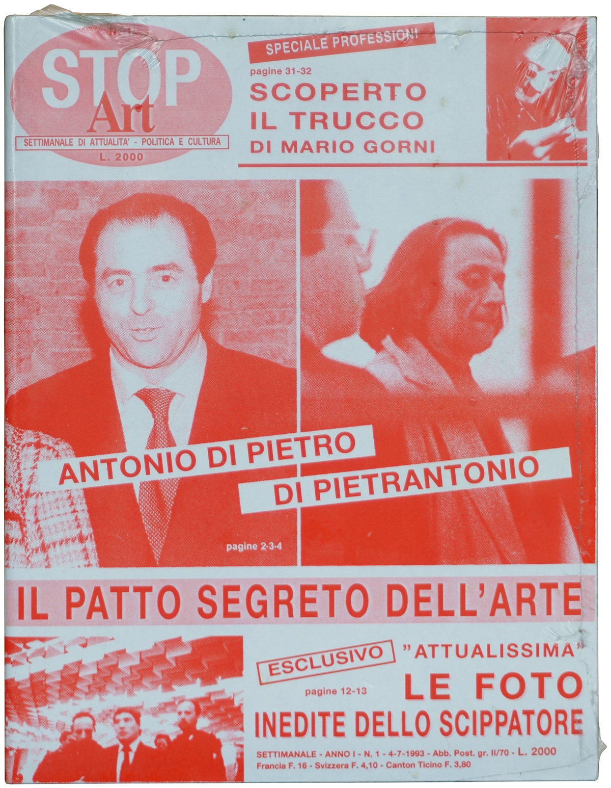 NORESE GIANCARLO. STOP ART n° 1. 1993