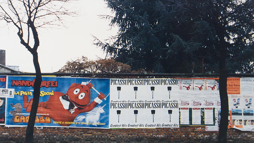 1992. Busto Arsizio (Varese). Pubblica affissione.