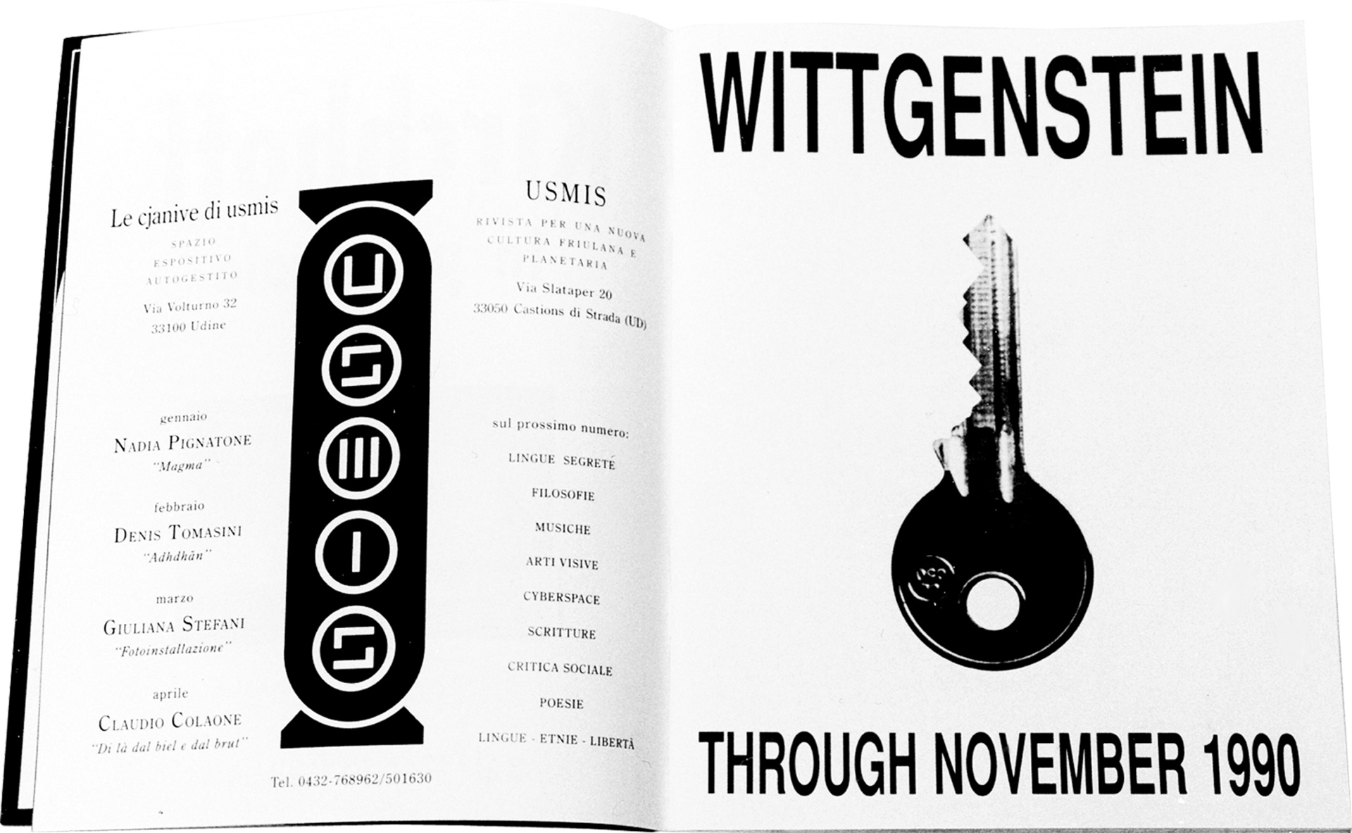 1991. Inserzione pubblicitaria. Juliet Art Magazine. Febbraio/Marzo