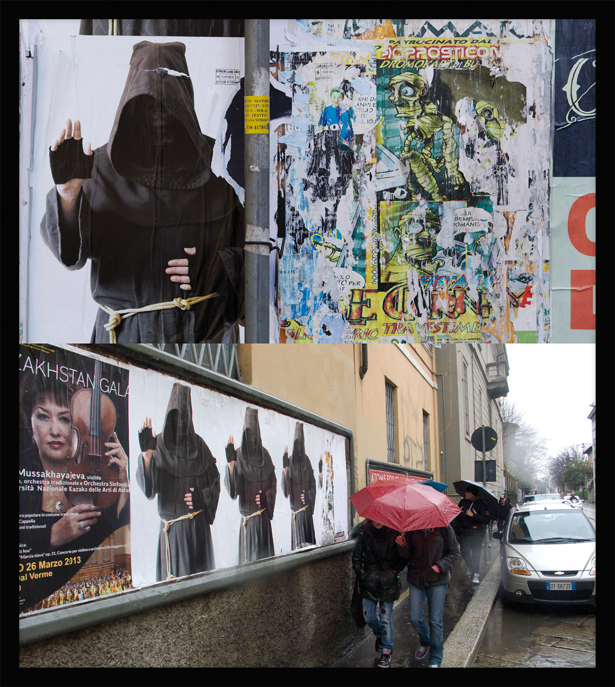 FFPP13MILF02 — Manifesti decollati, legno, vetro