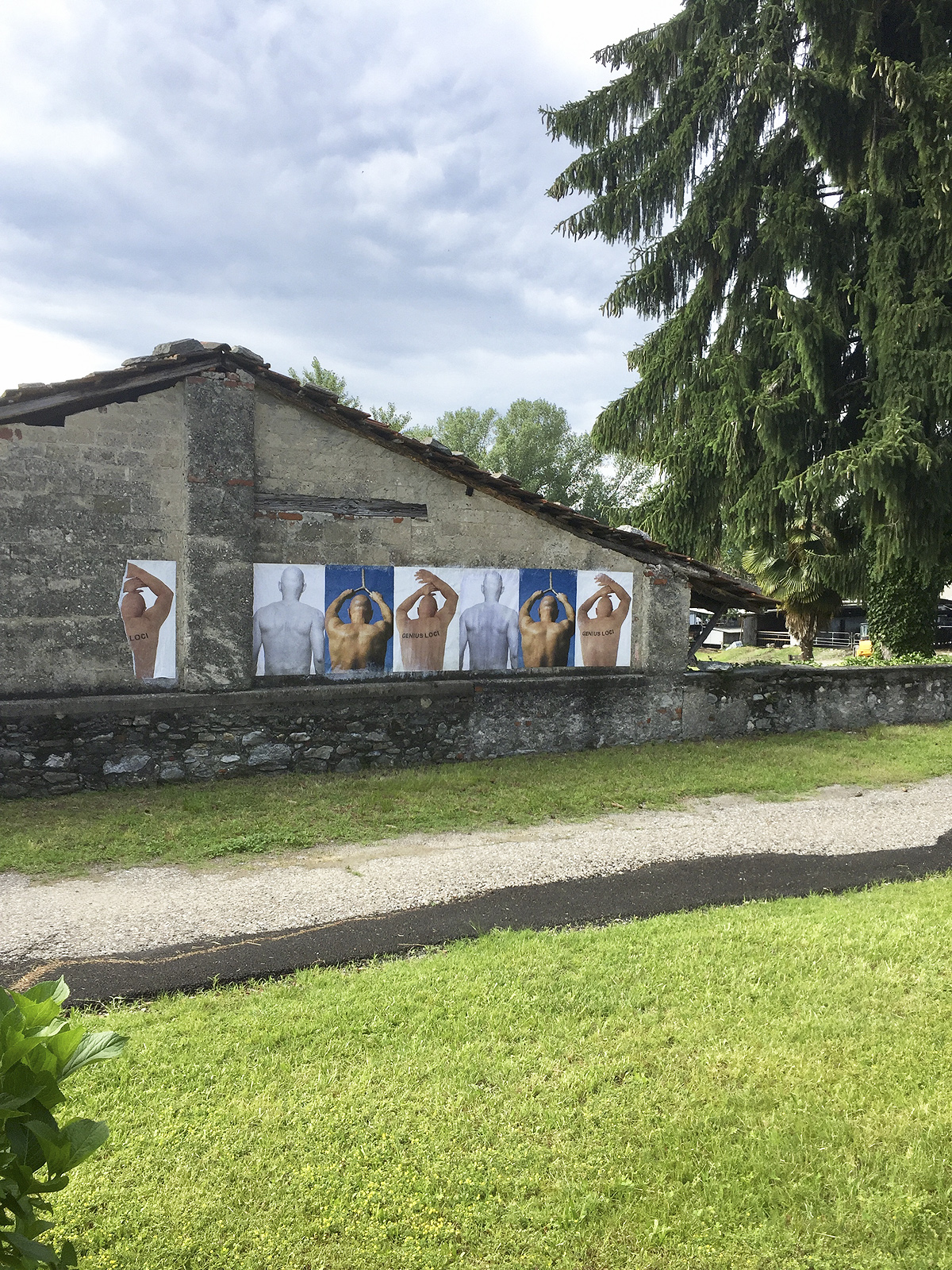 Vedute dell’installazione 3. Villa Petrolo, Ticinallo, 2019.