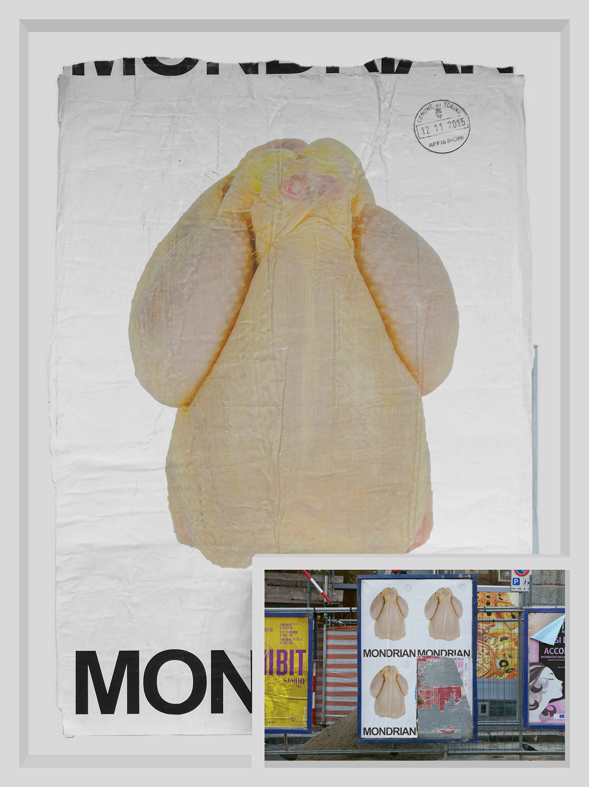 MPV15TOBFMON — Manifesti decollati, stampa giclée su carta perlata montata su dibond, legno