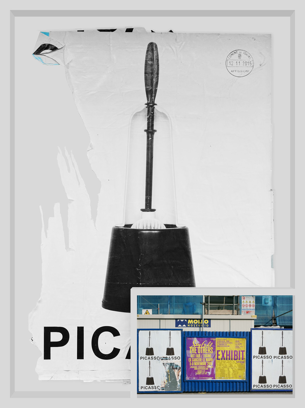 MPV15TOBFPIC — Manifesti decollati, stampa giclée su carta perlata montata su dibond, legno